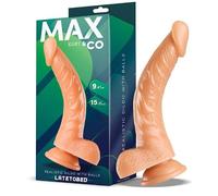 Max & Co Dildos Clásicos Marca Kurt Dildo Realista con Testículos Natural 24 cm