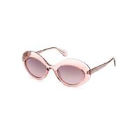 Max&Co. MO0080 Gafas Sol Mujer, Gafas Sol Ligeras Y Elegantes, Forma Lente Mariposa, Lentes Marrón Degradado, Rosa Brillante