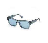 Max&Co. MO0081 Gafas Sol Mujer, Gafas Sol Ligeras Y Elegantes, Forma Lente Cuadrada, Lentes Humo, Negro Brillante