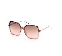 MAX&Co Mujer MO0010 FUSCA 74F Gafas de sol Inyectado Rosa Marrón Cuadrada Normal Sombreado