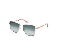 MAX&Co Mujer MO0104 33P Gafas de sol Metal Oro Verde Cuadrada Normal