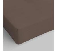 Max Color Sàbana con angulos de 25cm, Marron, 2 plazas
