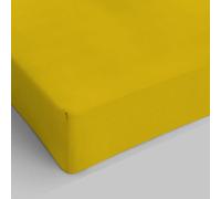 Max Color Sàbana con angulos de 25cm, Mostaza, 2 plazas