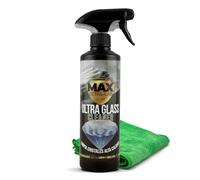 MAX DETAIL-LAB - Ultra Glass - Limpiacristales Coche Antivaho, Fórmula Desengrasante Limpia Cristales y Abrillanta, Repelente Agua Parabrisas Antilluvia, Kit Limpieza Detailing Car Profesional, 500ml