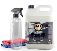 MAX DETAIL-LAB - Wax Premium 5L - Cera Liquida Carnauba Alto Brillo para Coche Lavado en Seco, Poder Hidrofóbico Repelente Agua Antilluvia, Kit Limpieza Detailing Car Profesional Auto Moto 5 Litros