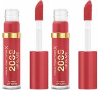 Max Factor, 2000 Calorie Lip Glaze, Brillo de Labios, 95 - Soft Kissses, 4.4 ml (Paquete de 2)