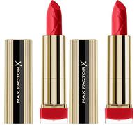 Max Factor Colour Elixir Lipstick, Barra de labios Tono 75, Ruby Tuesday, 29 ml (Paquete de 2)