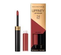Max Factor LipFinity Lip Colour Lipstick Pintalabios, Tono 70 Spicy - Paso 1: 2.3ml Paso 2: 1.9g