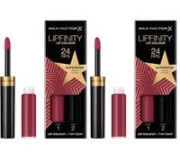 Max Factor Lipfinity Rising Stars - Labial liquido, Tono 086 Superstar 2.3 ml (Paquete de 2)