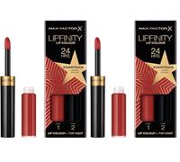 Max Factor Lipfinity Rising Stars - Labial liquido, Tono 090 Starstruck 2.3 ml (Paquete de 2)