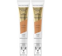 Max Factor Miracle Pure Concealer, Crema correctora Liquid Honey 04 10 ML (Paquete de 2)