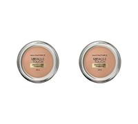 Max Factor Miracle Touch, Base de maquillaje (Tono: 080 Bronze, Pieles Oscuras) - 11.5 g (Paquete de 2)