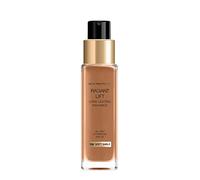 Max Factor Radiant Lift Liquid Pump cobertura media a completa Base de acabado radiante con SPF30 y ácido hialurónico, 100 Sable suave, tono de piel oscuro, 30 ml