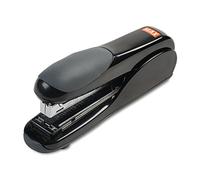 Max Flat-Clinch - Grapadora estándar negra con capacidad para 30 hojas (HD-50DFBK)