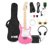 Pack GIGKIT Guitarra Eléctrica Junior 1/4 + Amplificador 10W (Rosa) - MAX