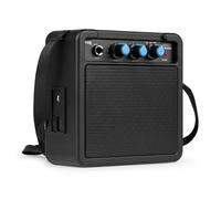 MAX GIGKit - Mini amplificador guitarra 10W portátil con batería recargable por usb, controles de tono y overdrive, salida de auriculares y correa incluida, ideal para guitarra eléctrica