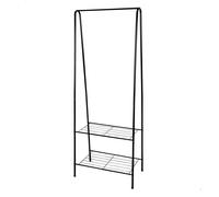 Max Home - Perchero de ropa 60x35x151, peso máximo soportado 15 kg, con dos baldas para zapatos, accesorios, almacenaje