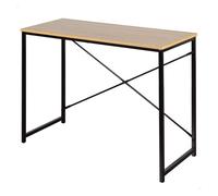 AKTIVE MAX Home Mesa Escritorio, 100 x 40 x 70 cm, Tablero Madera, Estructura Acero Negro, para Oficina y Estudio, Estilo Industrial, Resistente y Estable, Escritorios, Mesas Ordenador (18422)