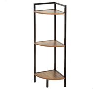 Max home estantería madera fija esquinera 3 estantes 24x24x80 cm