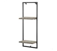 Max home estantería pared efecto cemento 2 estantes 25x20x75 cm