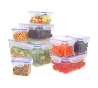 Max home pack 8 recipientes herméticos plástico 0,2 a 4,5l 27 cm
