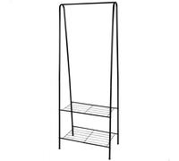 AKTIVE MAX Home Perchero de Ropa 60x35x151, Peso máximo soportado 15 kg, con Dos baldas para Zapatos, Accesorios, Almacenaje (18810)