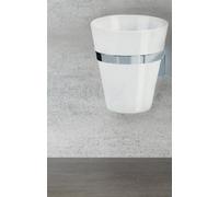 Max Light Chrom Vaso De Dientes Con Soporte De Pared. Metal Niquelado/ Porcelana