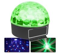MAX Magic Jelly Ball - media bola de discoteca con 6 LED RGBWA-UV, rayos de colores en movimiento, espectáculo de luces para fiestas, para fiestas en casa, luz de discoteca para fiestas