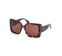 Max Mara Mujer Max Mara MM0131 HINGE 55E Gafas de sol Acetato la Habana Marrón Cuadrada Normal