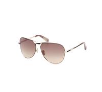 Max Mara Mujer Max Mara MM0134 MILLER-2 32F Gafas de sol Metal Oro Marrón Piloto Normal