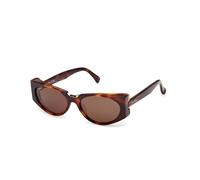 Max Mara Mujer Max Mara MM0160 SPARK10 52E Gafas de sol Acetato la Habana Marrón Redonda Normal