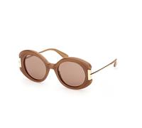 Max Mara Mujer Max Mara MM0188 46E Gafas de sol Acetato Marrón Marrón Redonda Normal