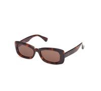 Max Mara Mujer Max Mara MM0197 52E Gafas de sol Acetato la Habana Marrón Cuadrada Normal