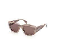 Max Mara Mujer Max Mara MM0198 20E Gafas de sol Acetato Beige Marrón Redonda Normal