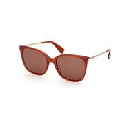 Max Mara Mujer Max Mara MM0202 42E Gafas de sol Naranja Marrón Cuadrada Normal
