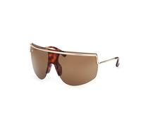 Max Mara Mujer MM0050 SOPHIE 32E Gafas de sol Metal Oro Marrón Máscara Normal