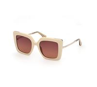 Max Mara Mujer MM0051 DESIGN4 25F Gafas de sol Inyectado Marfil Marrón Cat Eye Normal