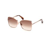 Max Mara Mujer MM0097 MENTON1 28F Gafas de sol Metal Oro Marrón Mariposa Normal