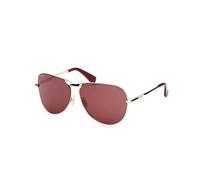 Max Mara Mujer MM0134 MILLER-2 32S Gafas de sol Metal Oro Burdeos Piloto Normal