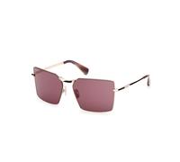 Max Mara Mujer MM0135 MILLER-3 28Y Gafas de sol Metal Oro Violeta Cuadrada Normal