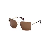 Max Mara Mujer MM0135 MILLER-3 32E Gafas de sol Metal Oro Marrón Cuadrada Normal