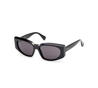 Max Mara Mujer MM0144 SPARK-8 01A Gafas de sol Acetato Negro Fumar Cuadrada Normal
