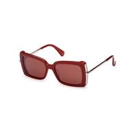 Max Mara Mujer MM0166 ROQUEBRUNE 69S Gafas de sol Acetato Burdeos Burdeos Mariposa Normal