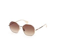 Max Mara Mujer MM0168 MILLER 32F Gafas de sol Metal Oro Marrón Geométrico Normal