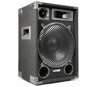 MAX MAX12 : Altavoz pasivo de 2 vías, 700 W con woofer de 12 Pulgadas, Fiestas, Incluye Asas, Altavoz pasivo para DJ o discomovil, Caja acústica Discoteca en Negro