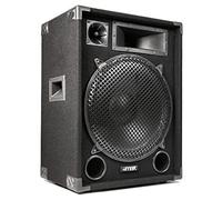 MAX MAX15 - Altavoz pasivo 15" 1000W de 2 vías para discotecas color negro | Woofer de 15 pulgadas, 2 vías, 1000W de potencia, para eventos al aire libre, montaje versátil, carcasa ABS resistente