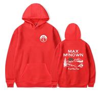 Max McNown Merch A Lot More Free Sunset Lake Mountain - Sudadera clásica con capucha de manga larga para álbum de gira, trajes casuales unisex, rosso, XS