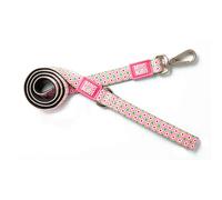MAX & Molly - Correa clásica para Perro, Correa Acolchada de Neopreno de 4 pies, Impermeable y Lavable a máquina, Correa para Perros medianos, Rosa Retro, M