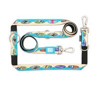 MAX & Molly Correa multifunción para Perros, 2 m, con 2 mosquetones, Correa Aloha/L Acolchada, Segura y Flexible, Comodidad para tu Fiel compañero