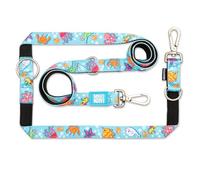 MAX & Molly Correa multifunción para Perros de 2 m con 2 mosquetones, Correa para el Cuello Azul Ocean/M Acolchada, Segura y Flexible, Comodidad para tu Fiel compañero